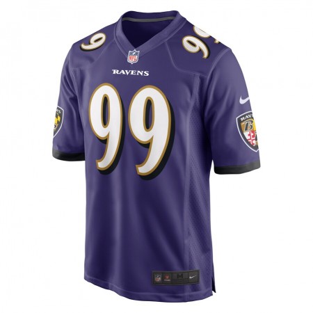 Baltimore Ravens Tröjor Odafe Oweh 99 Nike Lila 2021 NFL Draft - Herr